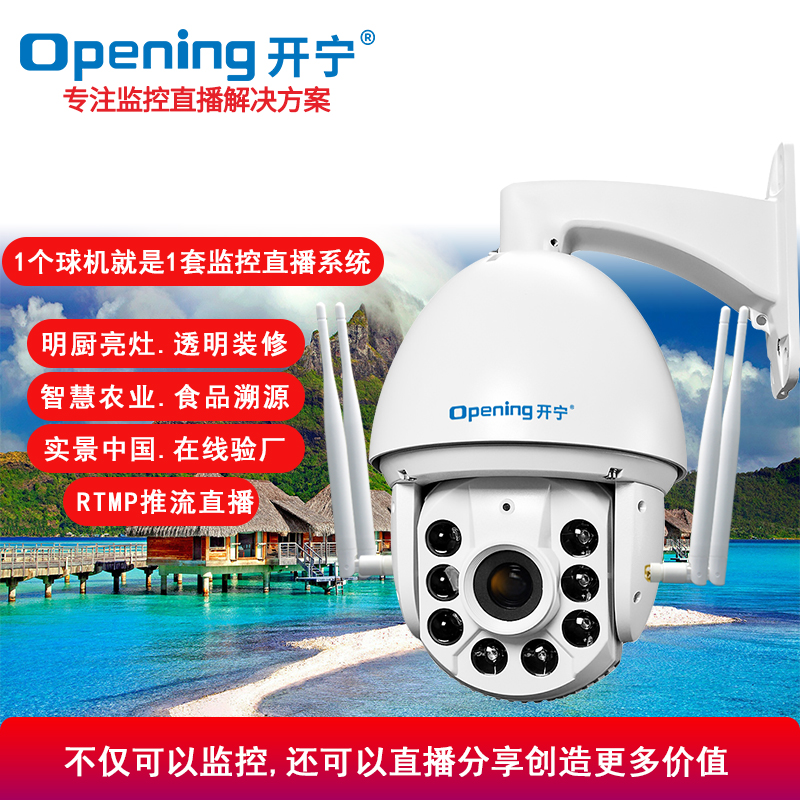 4G全彩监控直播智能高清球机