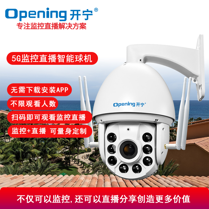 4G全彩监控直播智能高清球机