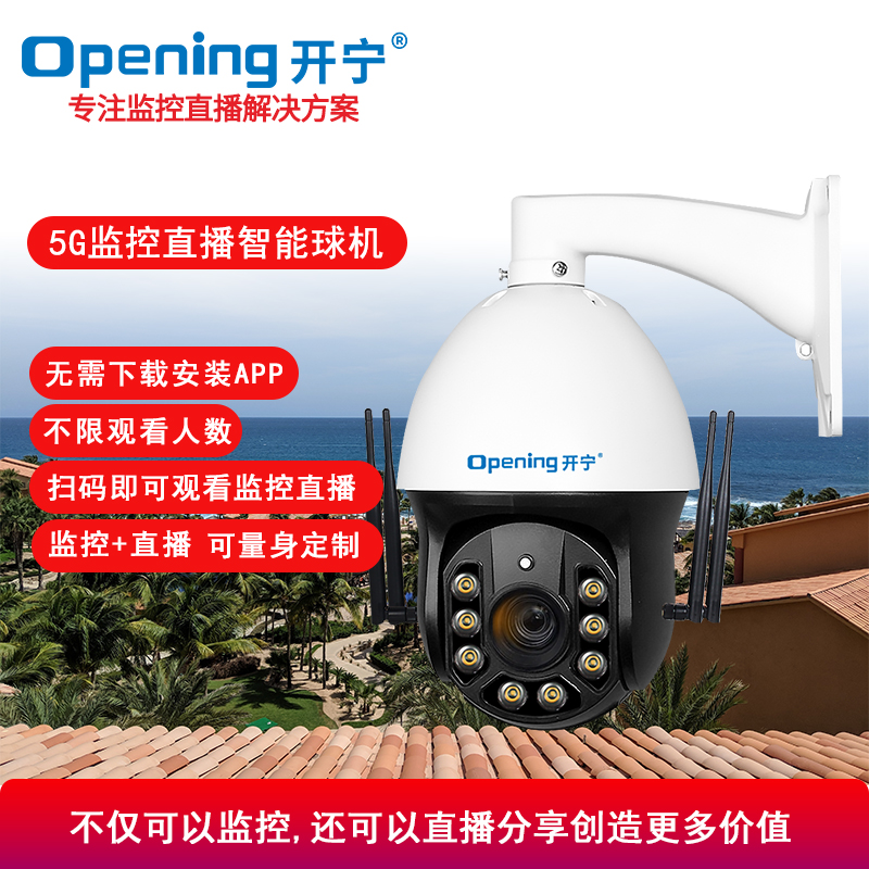 6寸4G监控直播全彩高清球机