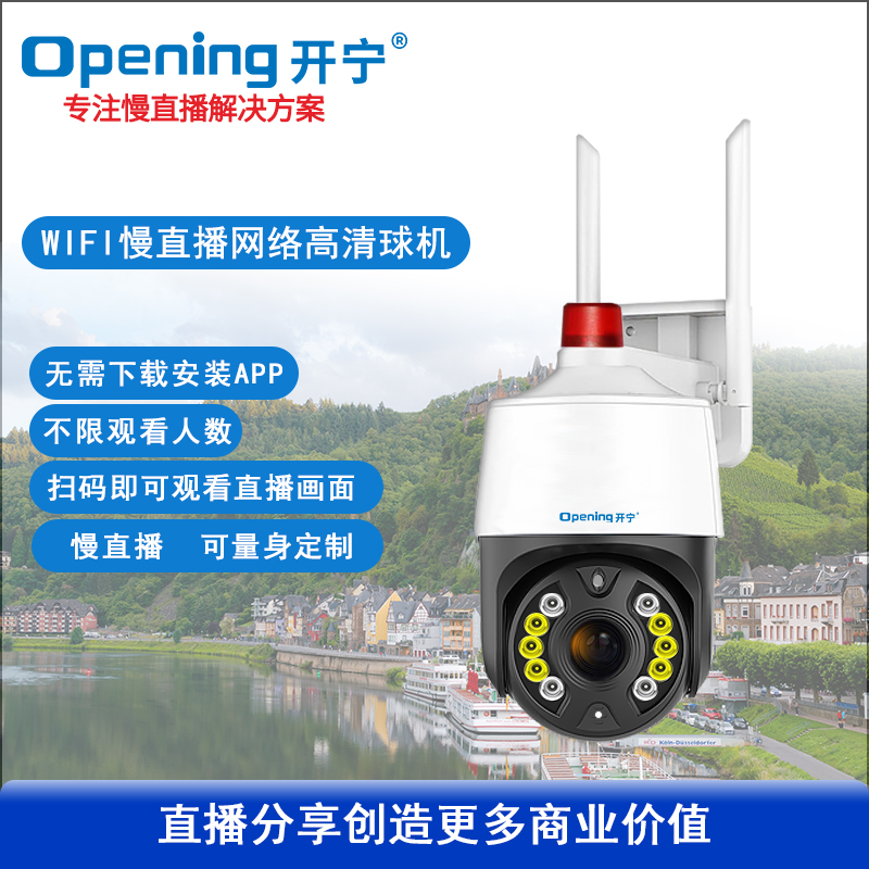 300无线WIFI6倍变焦慢直播智能小球